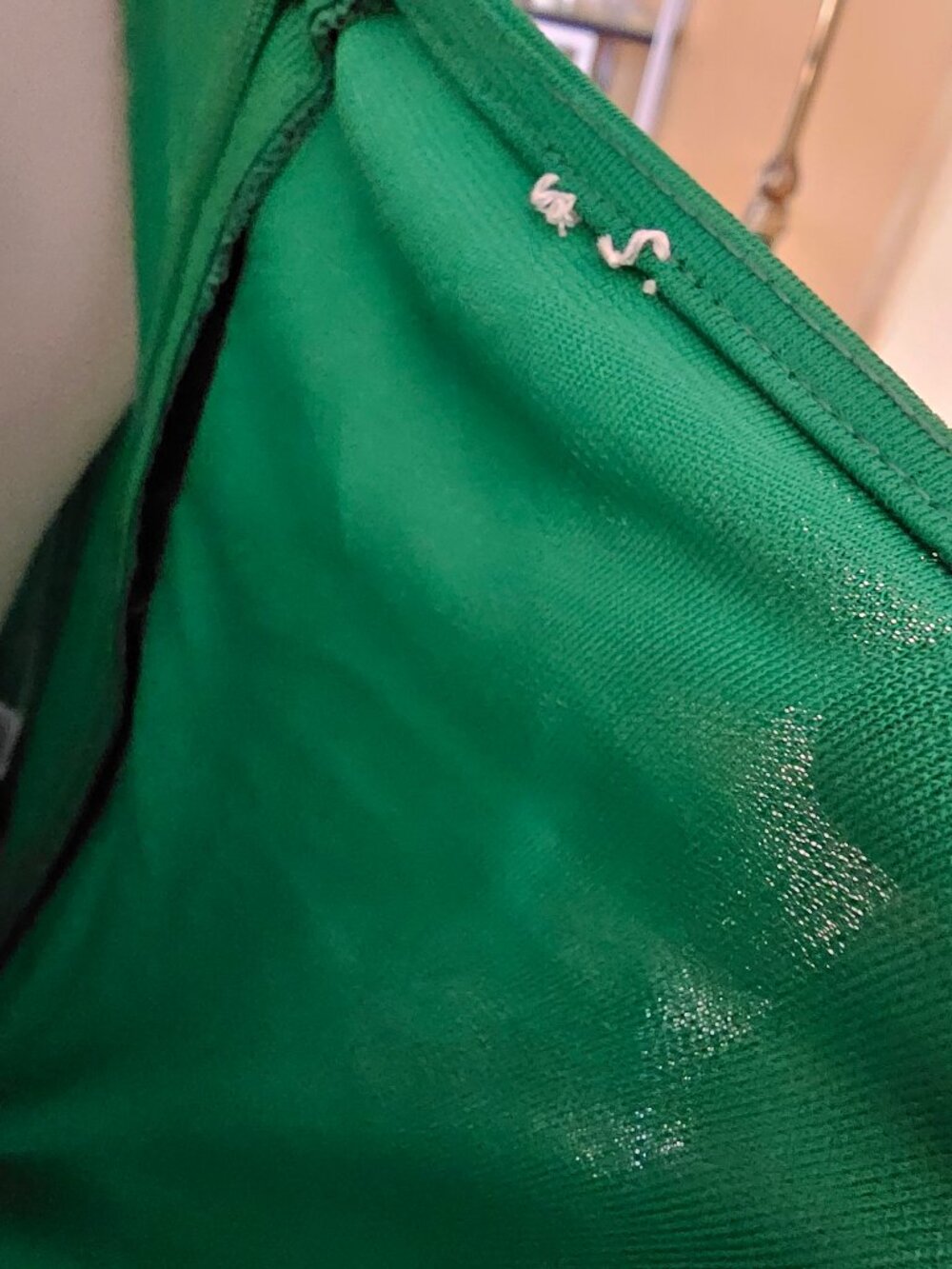Anne Klein Womens Belted Jumpsuit, Green, Plus Size, 1X - Picture 8 of 8